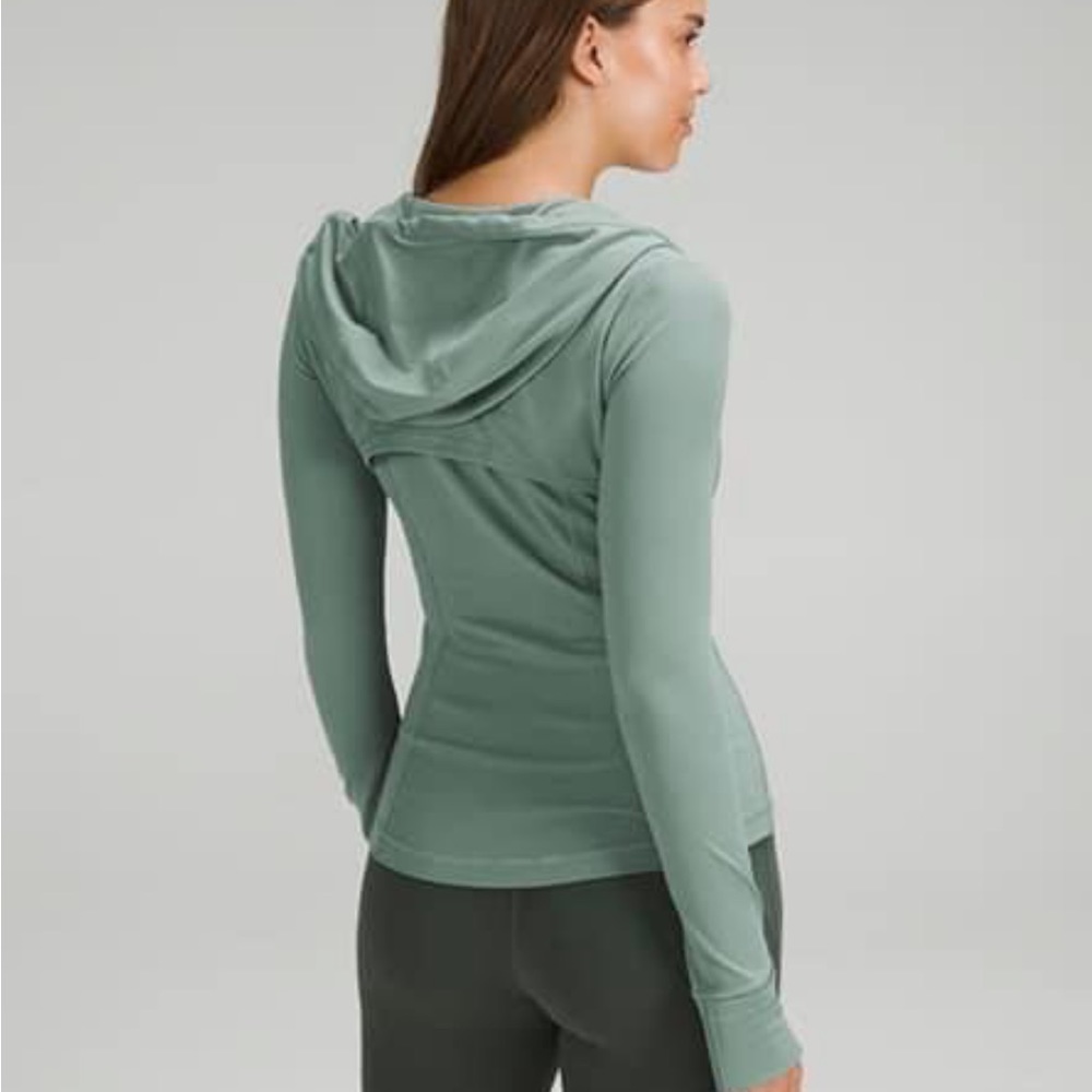Lululemon Hooded Define Jacket Nulu Tidewater Teal size 8
